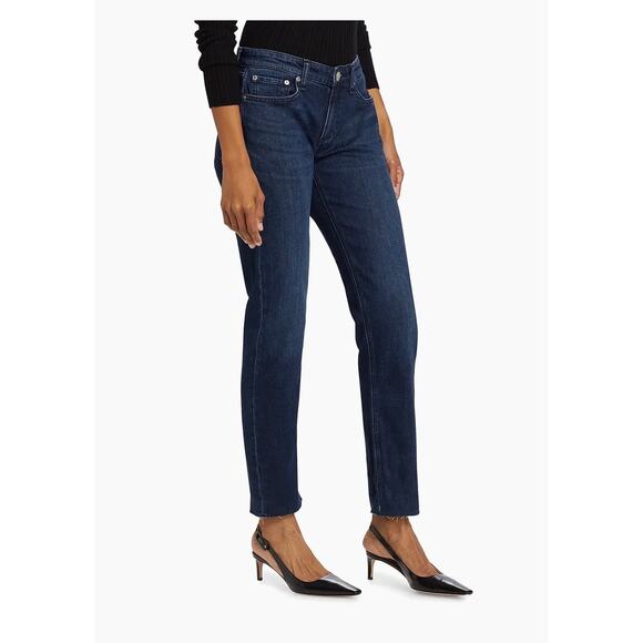 Rag & Bone Dre Low-Rise Slim Bianca Blue Denim Boyfriend Jeans Size 27 - Picture 5 of 13